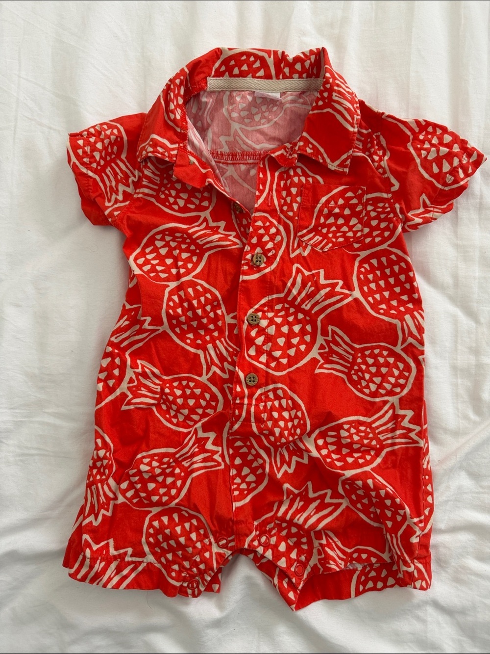 Baby Pineapple Print Romper size 9-12months